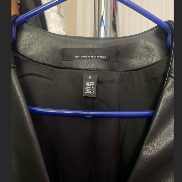 WHBM-Petite Faux Leather Moto Jacket - Picture 4 of 5